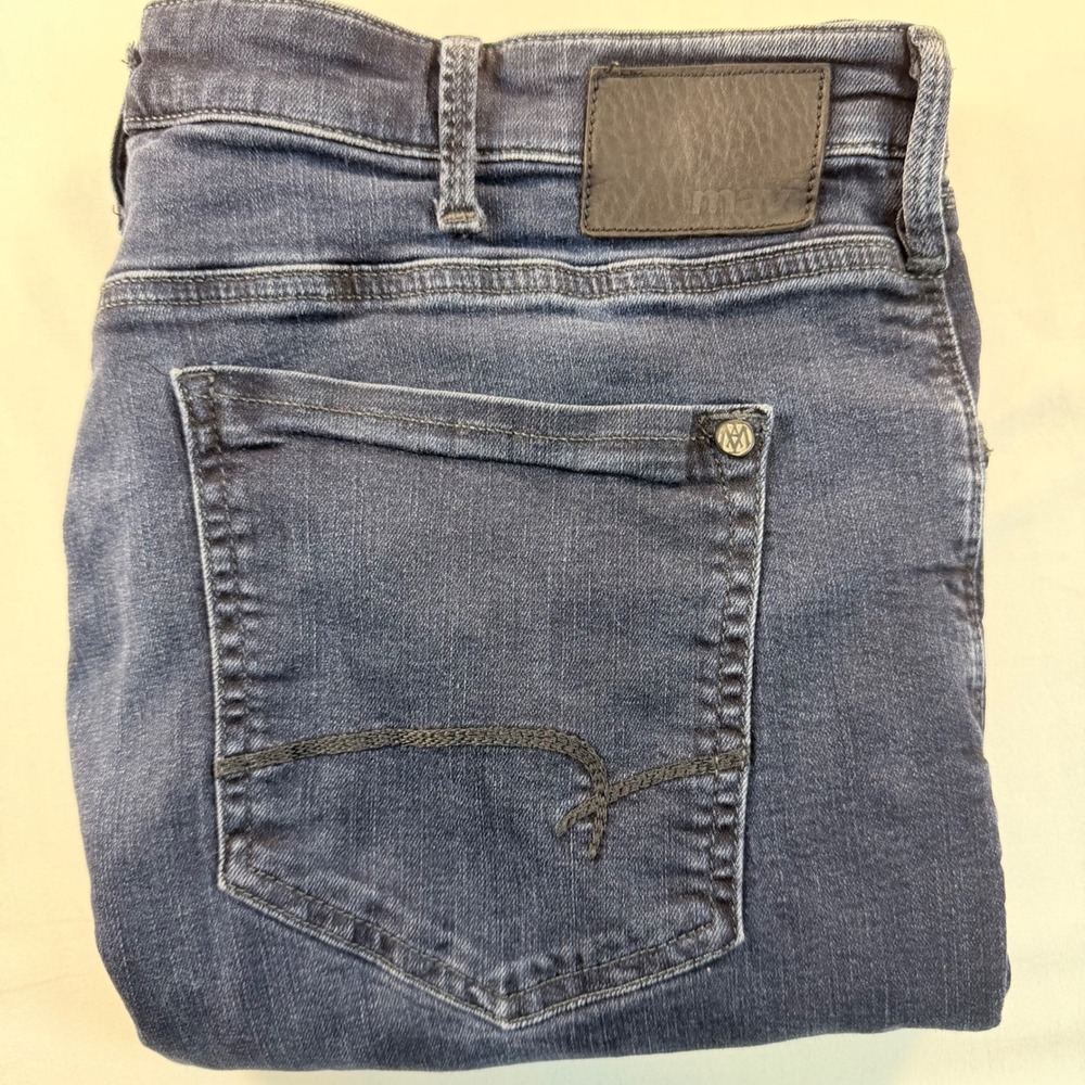 Mavi Matt Relaxed Straight Leg Jeans Mens 38x30 Dark Wash Stretch Denim - Picture 14 of 14